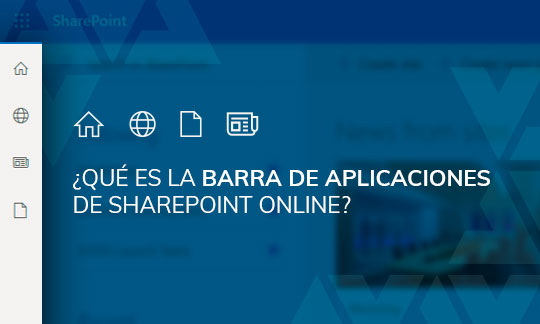 ¿Qué es la barra de aplicaciones de SharePoint Online?