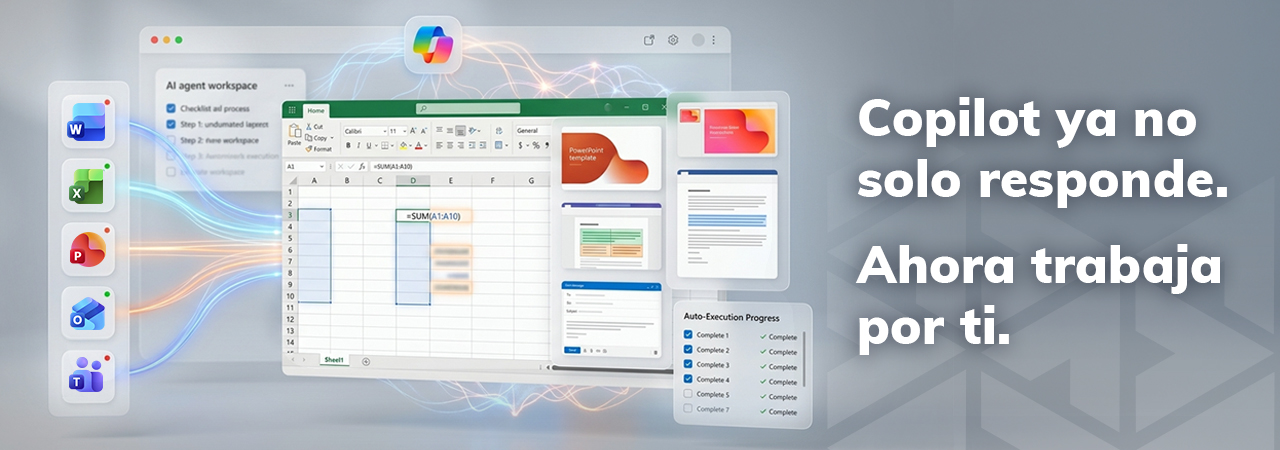 Microsoft da un paso clave en la IA empresarial: Copilot ya no solo responde, ahora trabaja por ti 