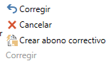 Corregir, cancelar y crear abonos correctivos 1