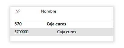 Contabilización cobros en efectivo 1