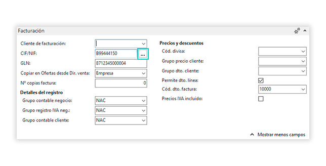 Acceso mediante botón AssistButton